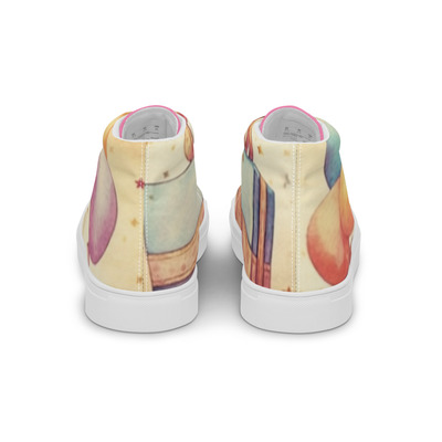 Happy birthday girl womens high top canvas shoes