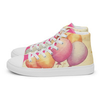 Happy Birthday Girl Womens high top canvas shoes - Thumbnail 1