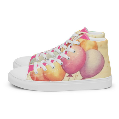 Happy birthday girl womens high top canvas shoes