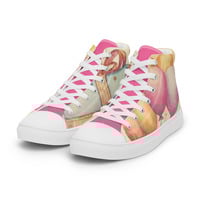 Happy Birthday Girl Womens high top canvas shoes - Thumbnail 6