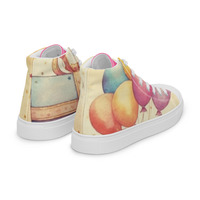 Happy Birthday Girl Womens high top canvas shoes - Thumbnail 4
