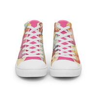 Happy Birthday Girl Womens high top canvas shoes - Thumbnail 7