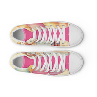 Happy Birthday Girl Womens high top canvas shoes - Thumbnail 8
