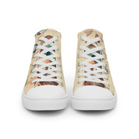 Birthday Balloons Womens high top canvas shoes - Thumbnail 7