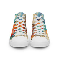 Happy Birthday Womens high top canvas shoes - Thumbnail 7