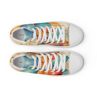 Happy Birthday Womens high top canvas shoes - Thumbnail 8