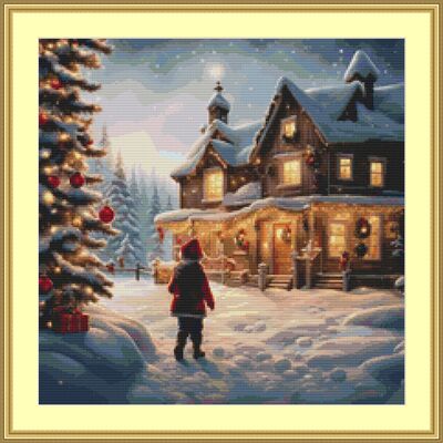 Snowballs cross stitch pattern