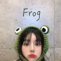 Kerokero Frog Crochet Bonnet - Thumbnail 5
