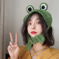 Kerokero Frog Crochet Bonnet - Thumbnail 6