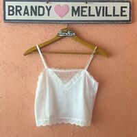 Coquette White Lace Satin Cami - Thumbnail 1