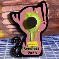 SEEDLESS Zombicat Magnet - Thumbnail 1