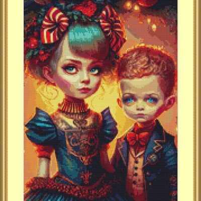 All dressed up cross stitch pattern