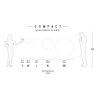 Small Handmade Round Wall Clock Made of Natural Plywood - Compact - Thumbnail 5