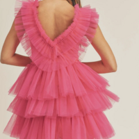 Ruffles Tiered Tulle A-line Dress - Thumbnail 1