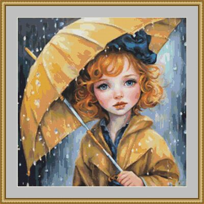 In the rain cross stitch pattern