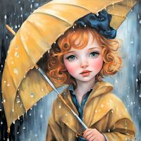In The Rain Cross Stitch Pattern - Thumbnail 2