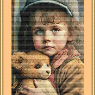 Little boy lost cross stitch pattern