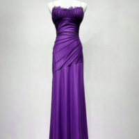 Purple Spandex Straps Formal Dress, Purple Evening Dress Prom Dress KPP1755 - Thumbnail 1