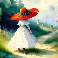 Red Hat Cross Stitch Pattern - Thumbnail 2