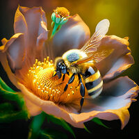 Bee On A Flower Cross Stitch Pattern - Thumbnail 2