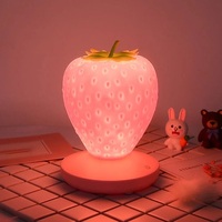 Touch Dimmable Strawberry LED Night Light - Thumbnail 5