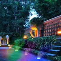 Garden Solar Powered LED Disk Light