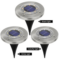 Garden Solar Powered LED Disk Light - Thumbnail 4