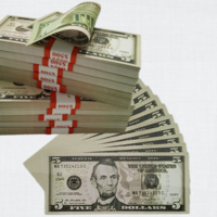 Prop Money 300 Pieces Mixed ( $100 + $50 + $20 + $10 + $5 ) Double sided, Full Print for Movie set,Education - Thumbnail 5