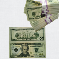 Prop dollar 400 Pieces special mixed ( $100 + $20 + $10 ) for Movie set,education,gift, Double sided,full print - Thumbnail 2