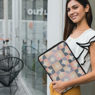 Patterned laptop sleeve case - 13" or 15" 