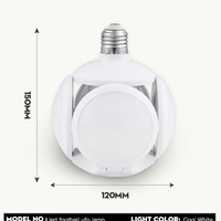 LED Lamp With Fan Blades Foldable - Thumbnail 2