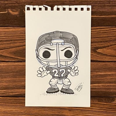 Original concept sketch - “wishlist” random football player 