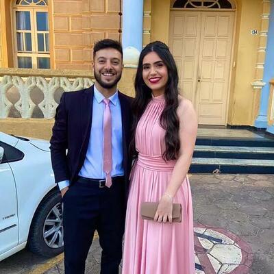 Simple pink a-line prom dresses - Thumbnail 1