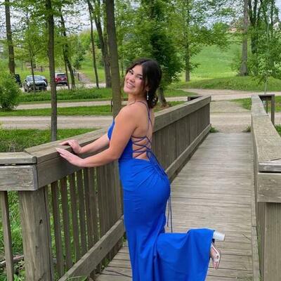 Elegant royal blue mermaid long prom dress,evening dress - Thumbnail 1