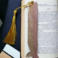 Dolphin tale bookmark two tone pigment resin - Thumbnail 1