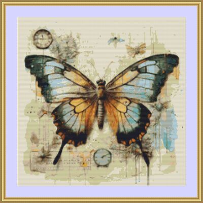 Butterfly cross stitch pattern