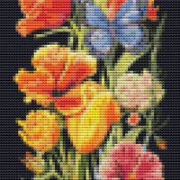 Butterflies And Flowers Cross Stitch Pattern - Thumbnail 1