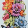 Butterflies And Flowers II Cross Stitch Pattern-1