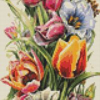 Butterflies And Flowers III Cross Stitch Pattern - Thumbnail 1