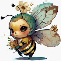 Honey Bee Cross Stitch Pattern - Thumbnail 2