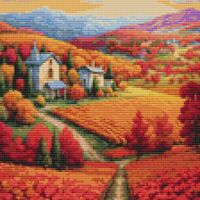 Autumn Vineyards Cross Stitch Pattern - Thumbnail 1