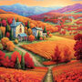 Autumn Vineyards Cross Stitch Pattern-2