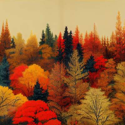 Colours of autumn cross stitch patterm