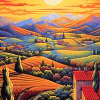 Countryside Cross Stitch Pattern - Thumbnail 2