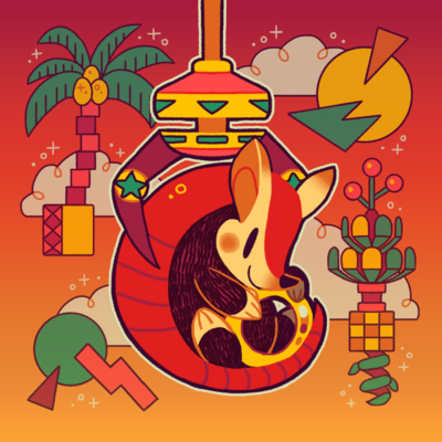 Door into summer print (8 x 8 in)