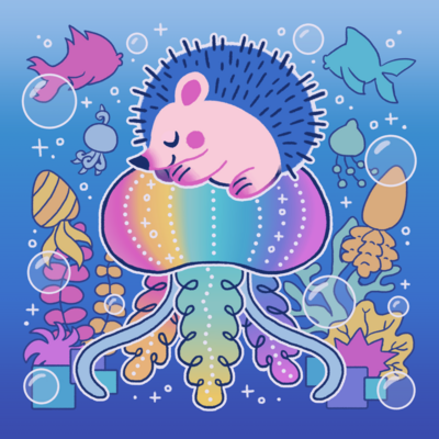 Aquarium Park Print (8 x 8 in)