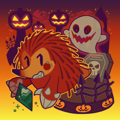 Pumpkin Hill Print (8 x 8 in)