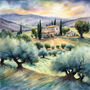Olive Orchard Cross Stitch Pattern-2