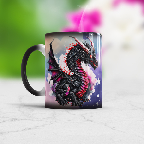 Magical Dragon Color Changing mug, Gift for Fantasy Lovers