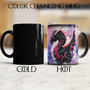Magical Dragon Color Changing mug, Gift for Fantasy Lovers-2